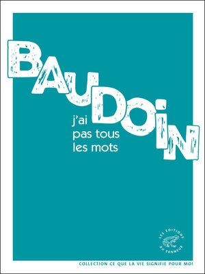 cover image of J'ai pas tous les mots